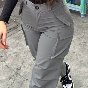 Grey cargo pants